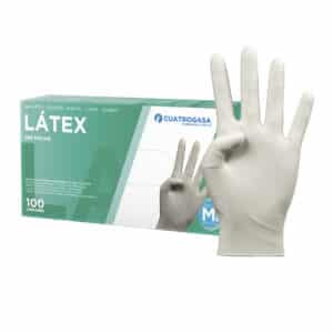 Guante látex sin polvo talla M 100 uds.