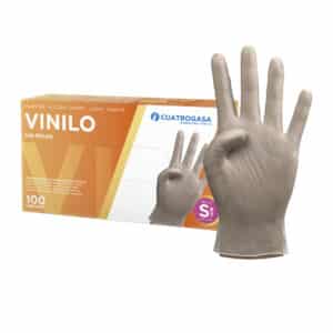 Guante vinilo sin polvo talla S 100 uds.